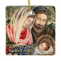 Holy Family Catholic Christmas Ornament