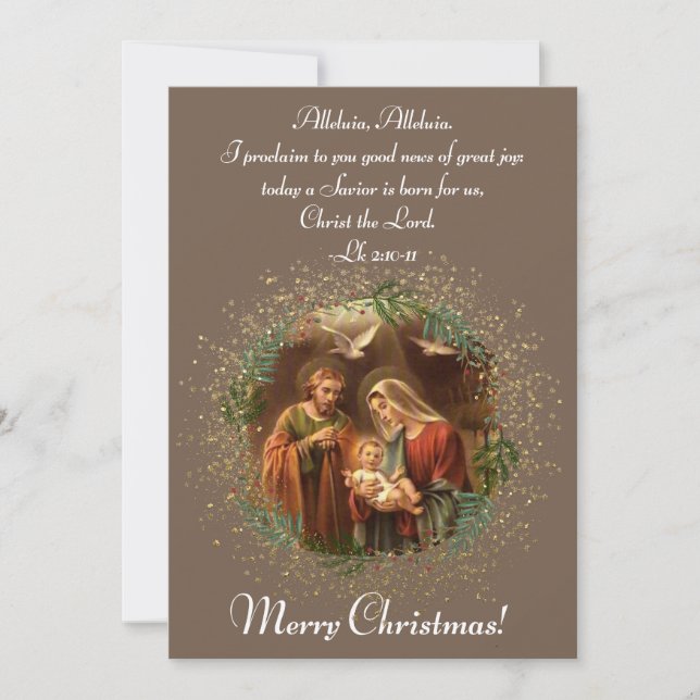 Holy Family Christmas Card (Front)