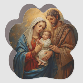 Holy Family Christmas Magnet For Faithful Holiday