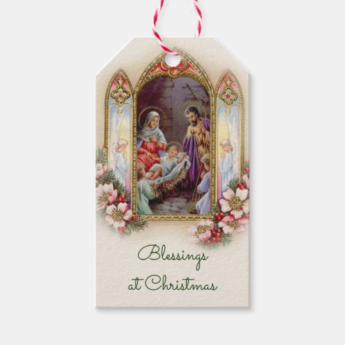 Holy Family Christmas Nativity Jesus Mary Joseph Gift Tags