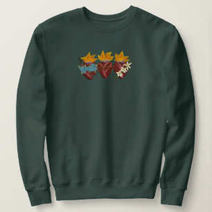 Holy Family Hearts Sweatshirt - Green