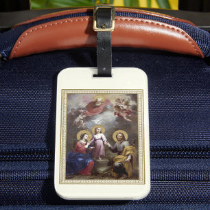 Holy Family Jesus Mary Joseph Religious Vintage Luggage Tag