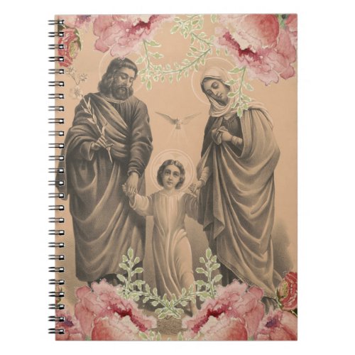 Holy Family Jesus Mary St Joseph Vintage Notebook