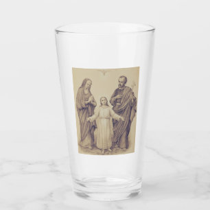 Holy Family Jesus, Virgin Mary and Saint Joseph Glass