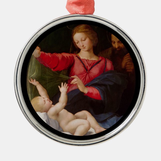 Holy Family Madonna of Loreto Metal Ornament (Front)