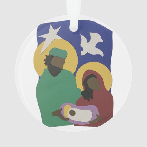 Holy Family Nativity Christmas Acrylic Ornament