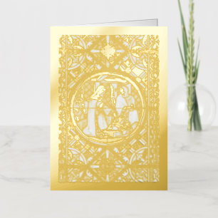 Holy Family Nativity Foil Holiday Card
