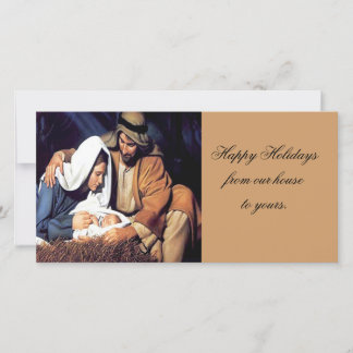 Holy Family nativity Holiday Card