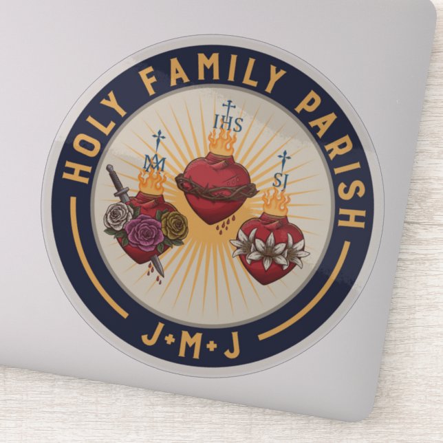 Holy Family Parish Vinyl Sticker (Detail)