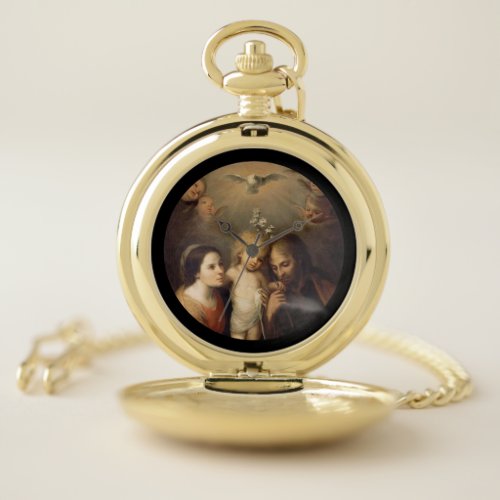 Holy Family Sacrada Familia Pocket Watch