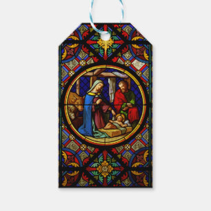 Holy Family "Stained Glass" Gift Tags