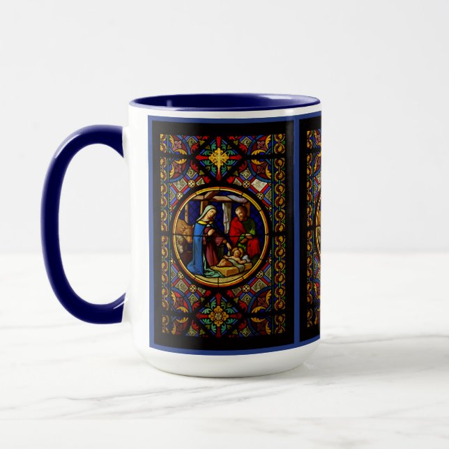 Holy Family "Stained Glass"  Mug (Left)