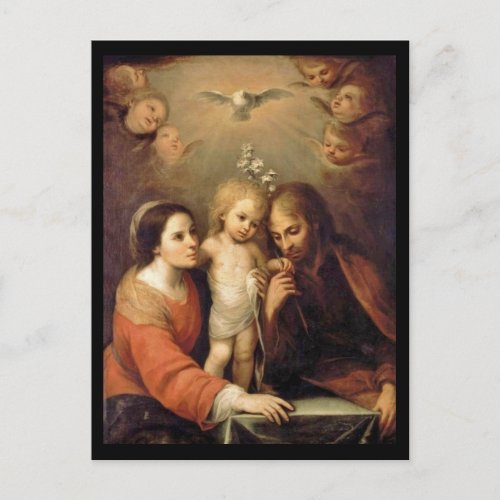 Holy Family with Cherubs by Gutierrez Postcard