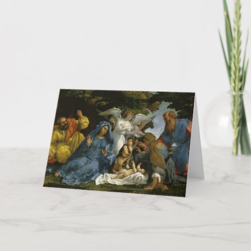 Holy Family with John the Baptist Card