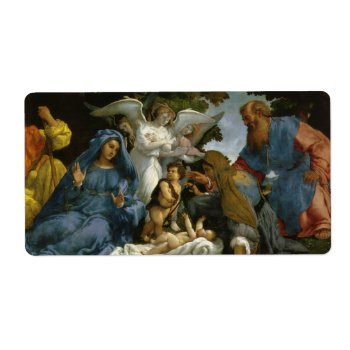 Holy Family With John The Baptist Label by dmorganajonz at Zazzle
