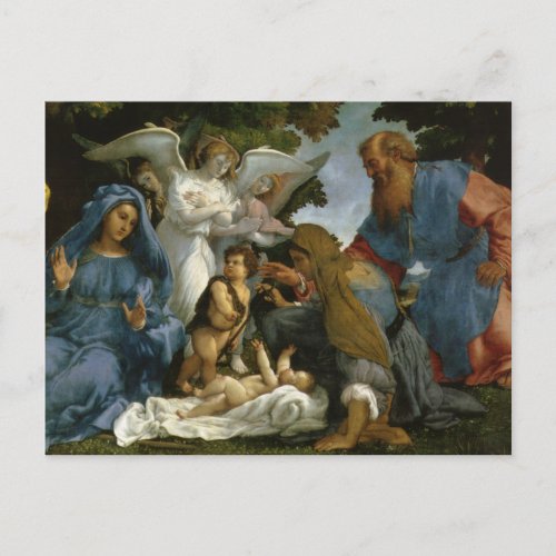 Holy Family with John the Baptist Postcard