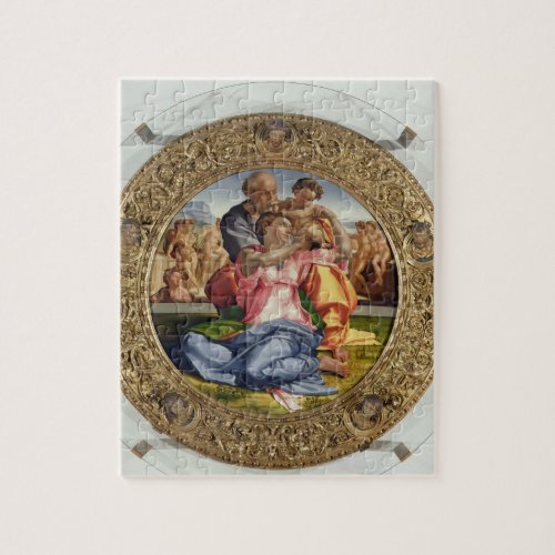 Holy Family with St John Doni Tondo 1504_05 o Jigsaw Puzzle