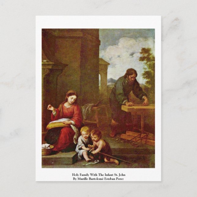 Holy Family With The Infant St. John Postcard (Front)