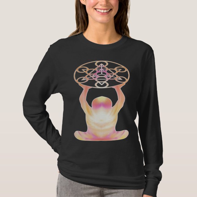 Holy Geometry Mandala Meditation & Yoga T-Shirt (Front)