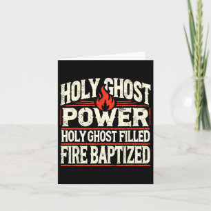Holy Ghost Power Christian Faith Card