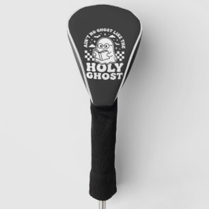 Holy Ghost Retro Halloween Ghost Design_1 Golf Head Cover