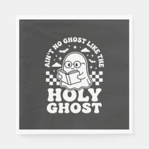 Holy Ghost Retro Halloween Ghost Design_1 Napkins