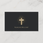 Holy Gold Cross Business Card