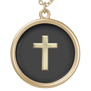 Holy Gold Cross Plated Necklace