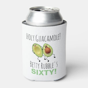 Holy Guacamole 60th Birthday Personalized Can Cooler