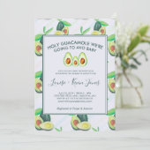 Holy Guacamole | Avocado Baby Shower Invitation (Standing Front)