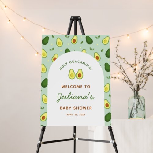 Holy Guacamole Avocado Baby Shower Welcome Sign