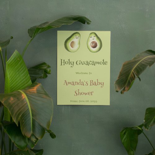 Holy Guacamole Avocado Lime Fiesta Baby Shower Banner