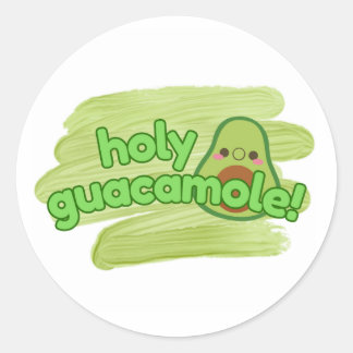 "Holy Guacamole" Avocado Sticker Cute
