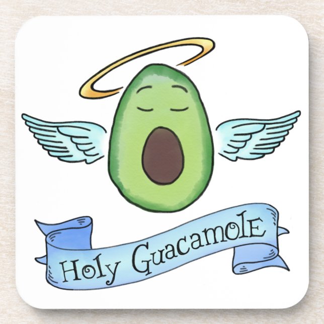 Holy Guacamole Beverage Coaster (Front)