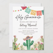 Holy Guacamole Cactus Fiesta Mexican Bridal Shower Invitation (Front)
