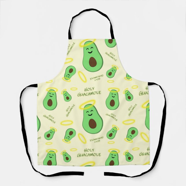 Holy Guacamole cute avocado Apron (Front)