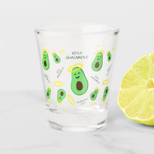Holy Guacamole cute avocado Shot Glass