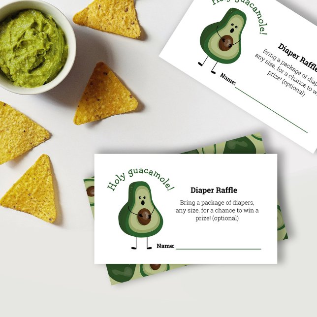 Holy Guacamole! Diaper Raffle Enclosure Card (Creator Uploaded)