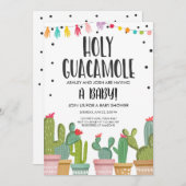 Holy Guacamole Fiesta Baby Shower Invitation (Front/Back)