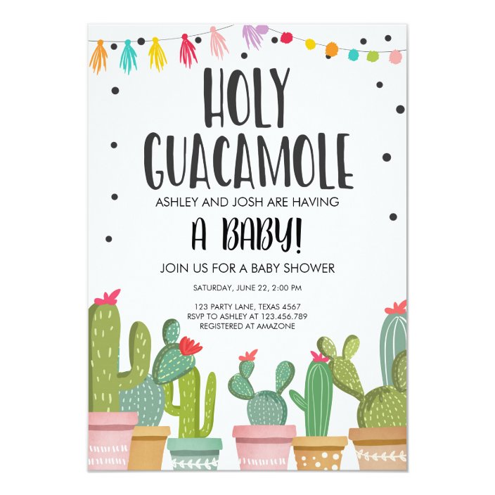 holy guacamole baby shower