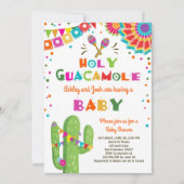 Holy Guacamole Fiesta Baby shower invite Mexican (Front)