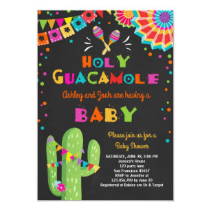mexican fiesta baby shower invitations zazzle