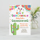 Holy Guacamole Fiesta Graduation Invitation party (Standing Front)