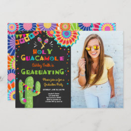 Holy Guacamole Fiesta Graduation Invitation party