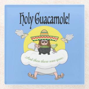 Holy Guacamole Glass Coaster