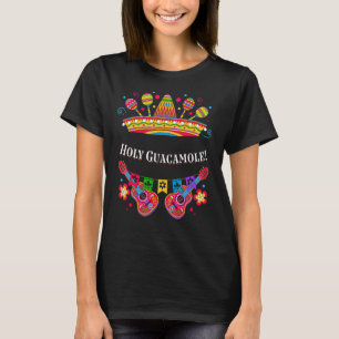 Holy Guacamole Guac Humor Avocado Cinco De Mayo T-Shirt
