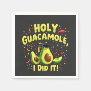 Holy Guacamole I Did It Graduation Cinco De Mayo Napkins