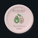 Holy Guacamole Pink Avocado Baby Shower Paper Plates<br><div class="desc">Enchanted Forest Baby Shower Invitation: Transport your guests to a magical woodland realm with our enchanting forest-themed invitation. Delicate flowers intertwine with lush foliage, setting the scene for a whimsical celebration. Adorned with hints of gold, this invitation exudes elegance, promising a memorable event to welcome the precious little girl on...</div>
