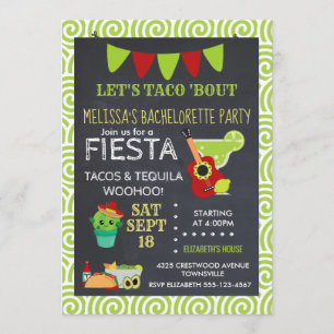 Holy Guacamole Tacos & Tequila Bachelorette Invitation