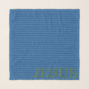 Holy Healing Scripture Christian Prayer Cloth Scarf